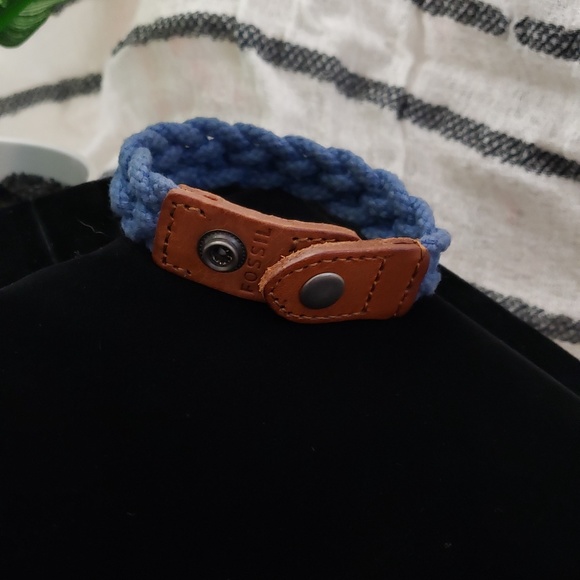 Fossil Braided Rope & Leather Bracelet - Picture 8 of 9